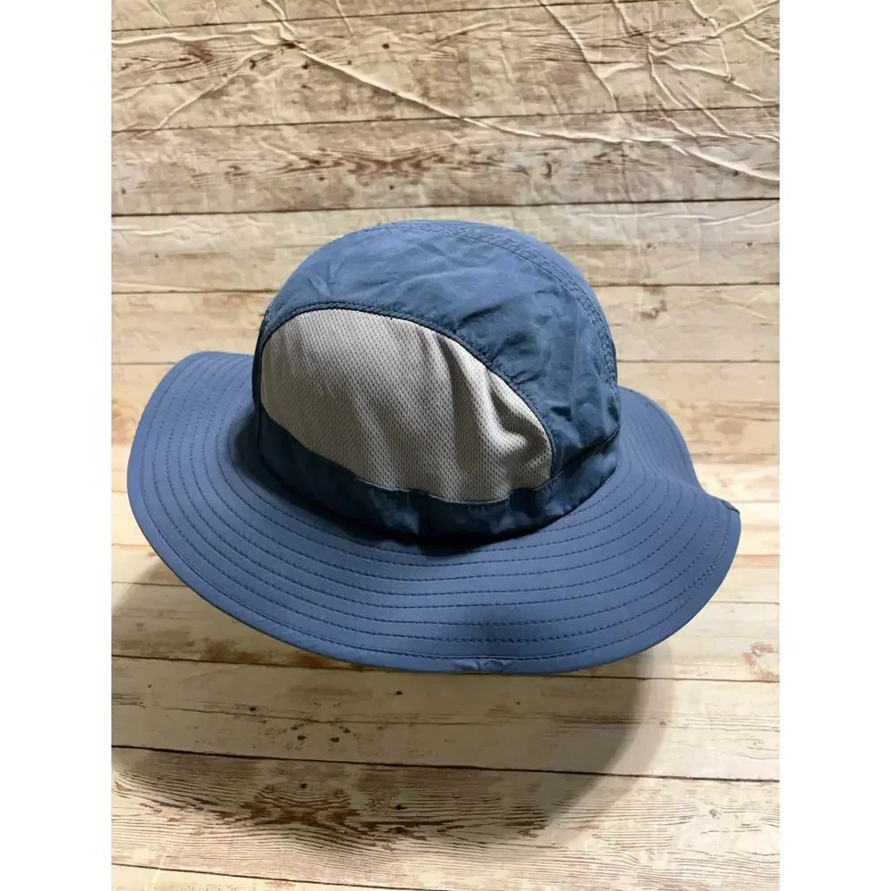 REI Co-op Youth Sun Hat Floppy Brim Breathable Mesh Side Panels Blue